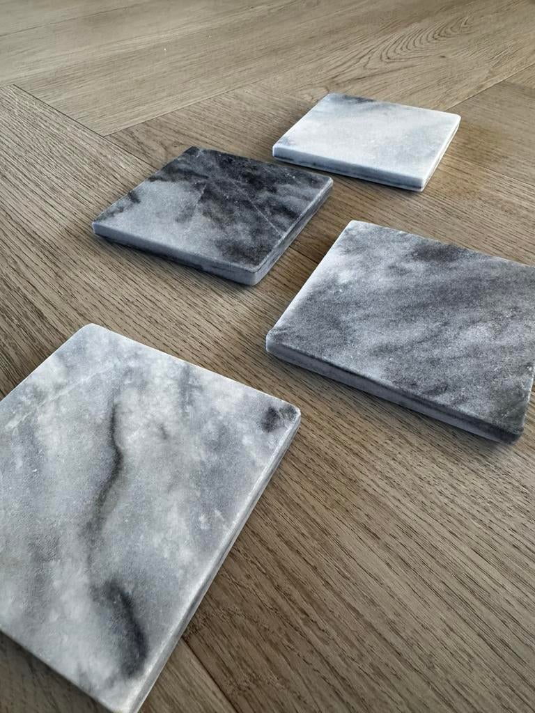 4 marmeren onderzetters NIEUW, Huis en Inrichting, Woonaccessoires | Onderzetters, Ophalen of Verzenden, Nieuw, Overig