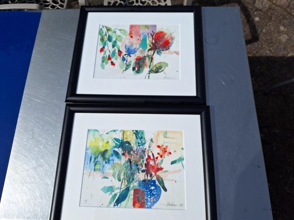 2 Aquarel schilderijen.DALEN,DRENTHE, Ophalen of Verzenden