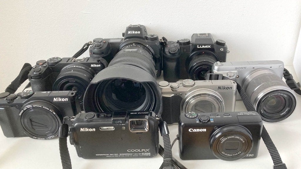 Verzameling van 8 Digitale Camera’s, Ophalen, Overige typen, Zo goed als nieuw, 4 t/m 7 keer