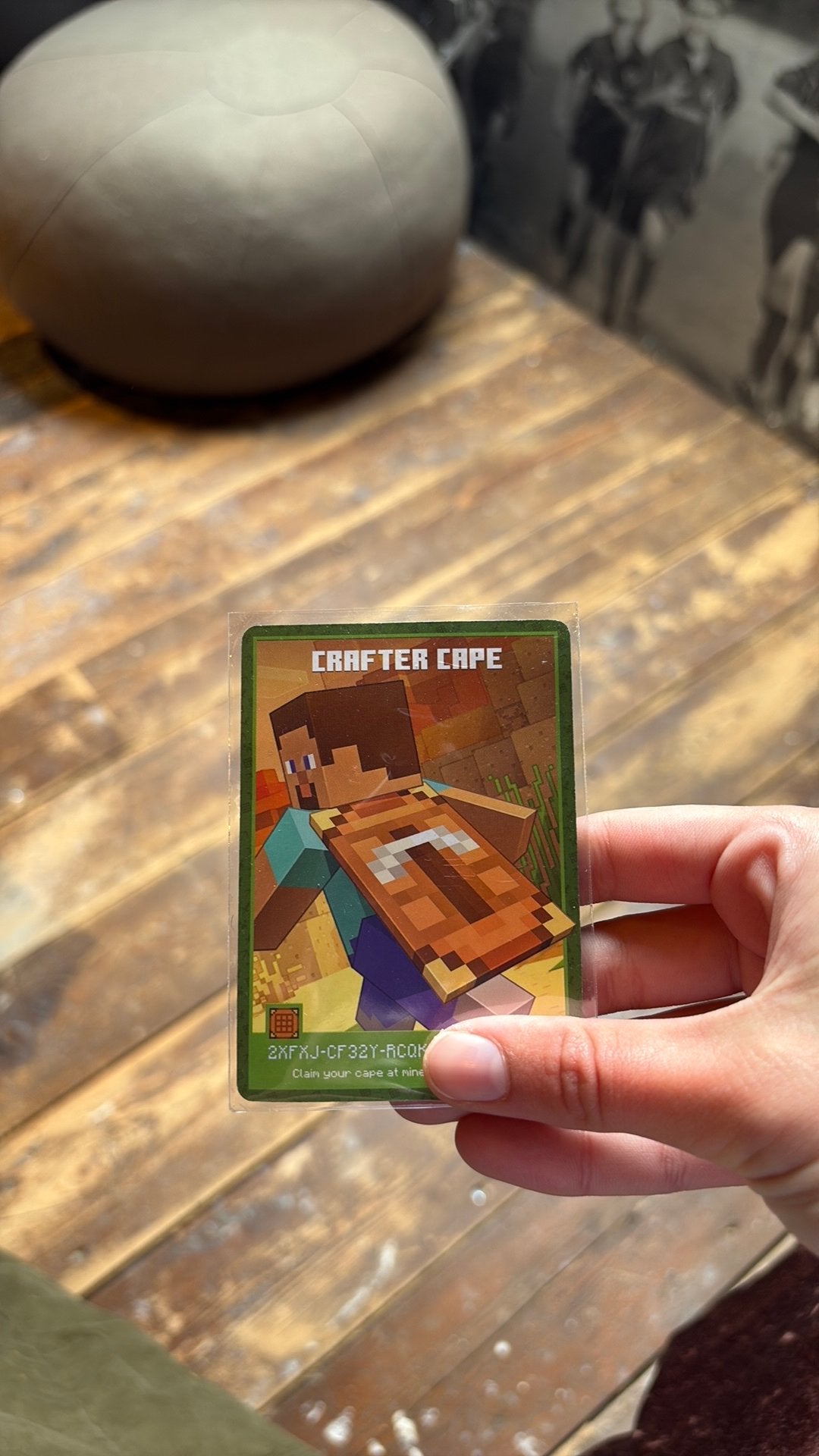 Minecraft crafter cape twitch con, Ophalen of Verzenden, Nieuw