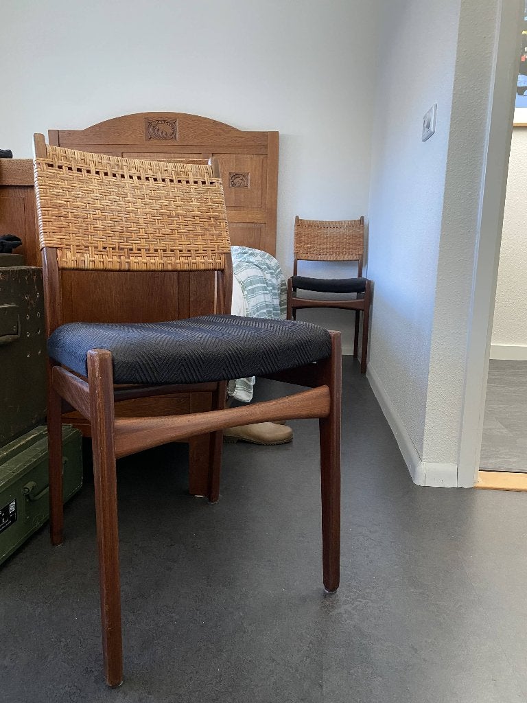 2 Vintage Design Stoelen | Louis van Teeffelen / Wébé stijl, Ophalen of Verzenden