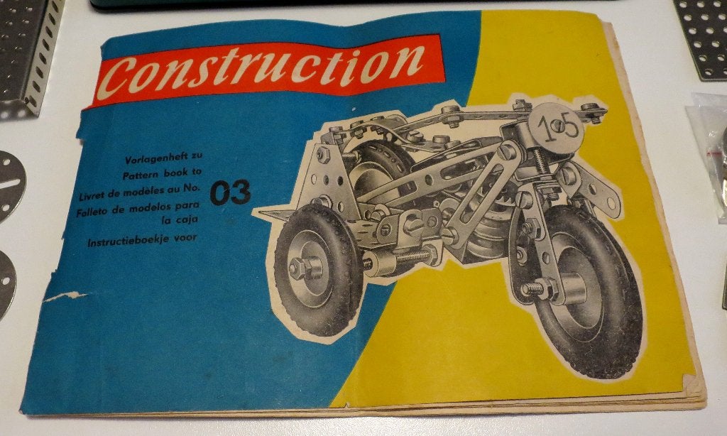 mecano set construction 03 MET motor, Ophalen of Verzenden