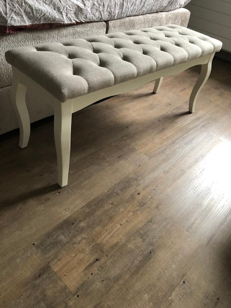 Halbankje/ bedbankje, Ophalen, Zo goed als nieuw, Tweepersoons, 140 cm