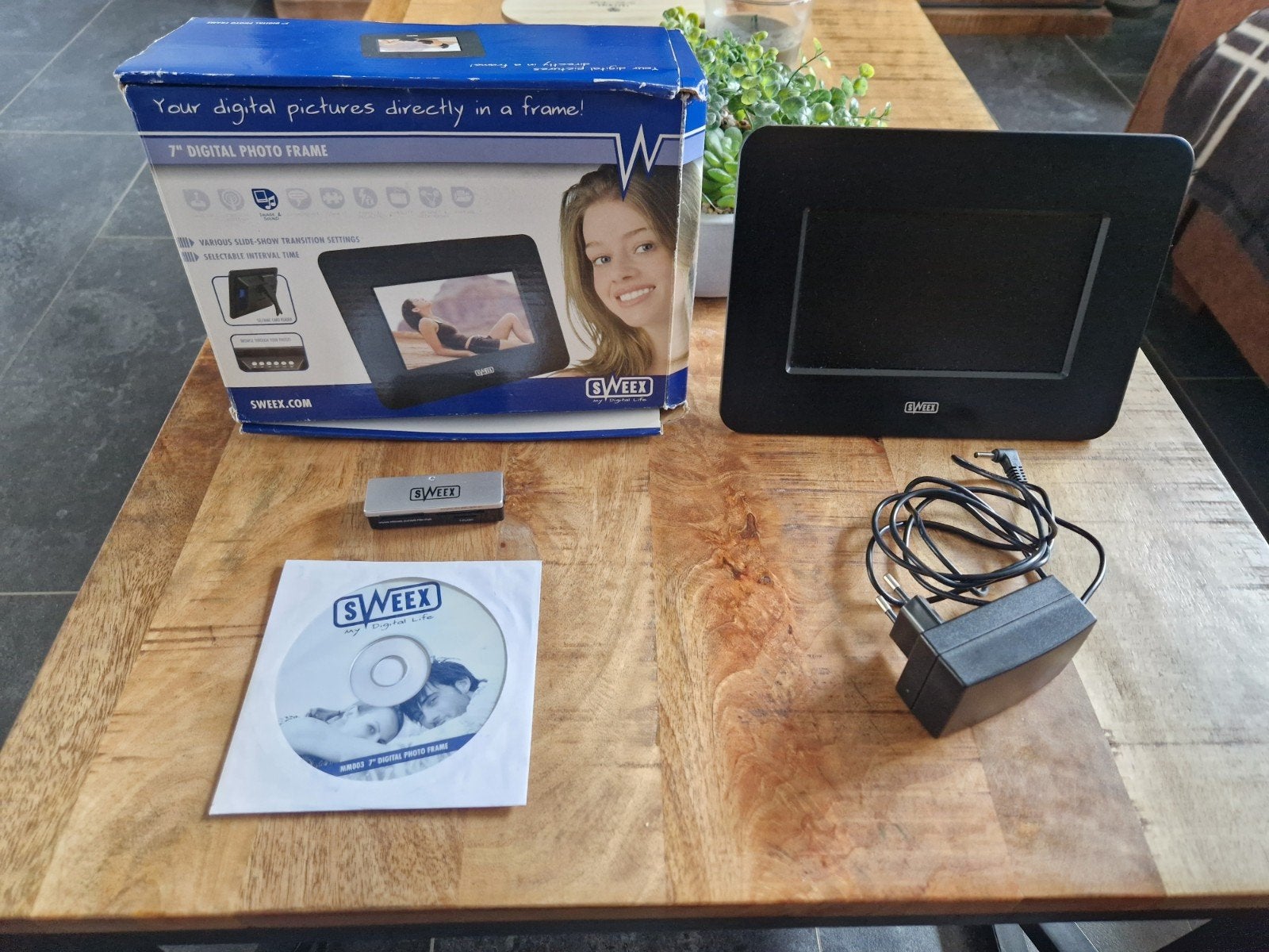 digitale fotolijst, Ophalen, Gebruikt