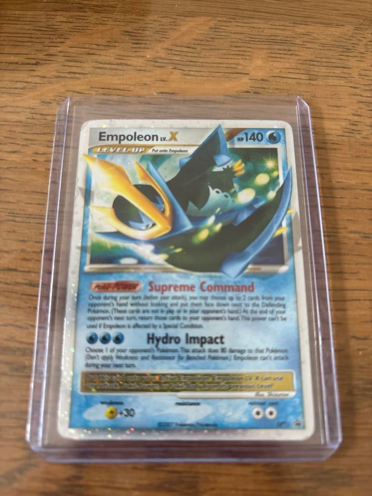 Empoleon Lv.X DP11 Promo Pokémon Kaart - Licht Bespeeld, Ophalen of Verzenden, Gebruikt, Losse kaart, Foil