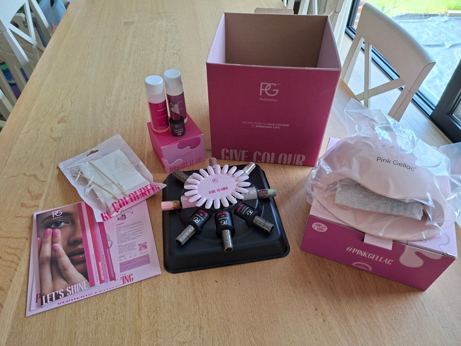 Pink Gellac starterset - nieuw!, Ophalen, Nieuw, Toebehoren, Handen en Nagels