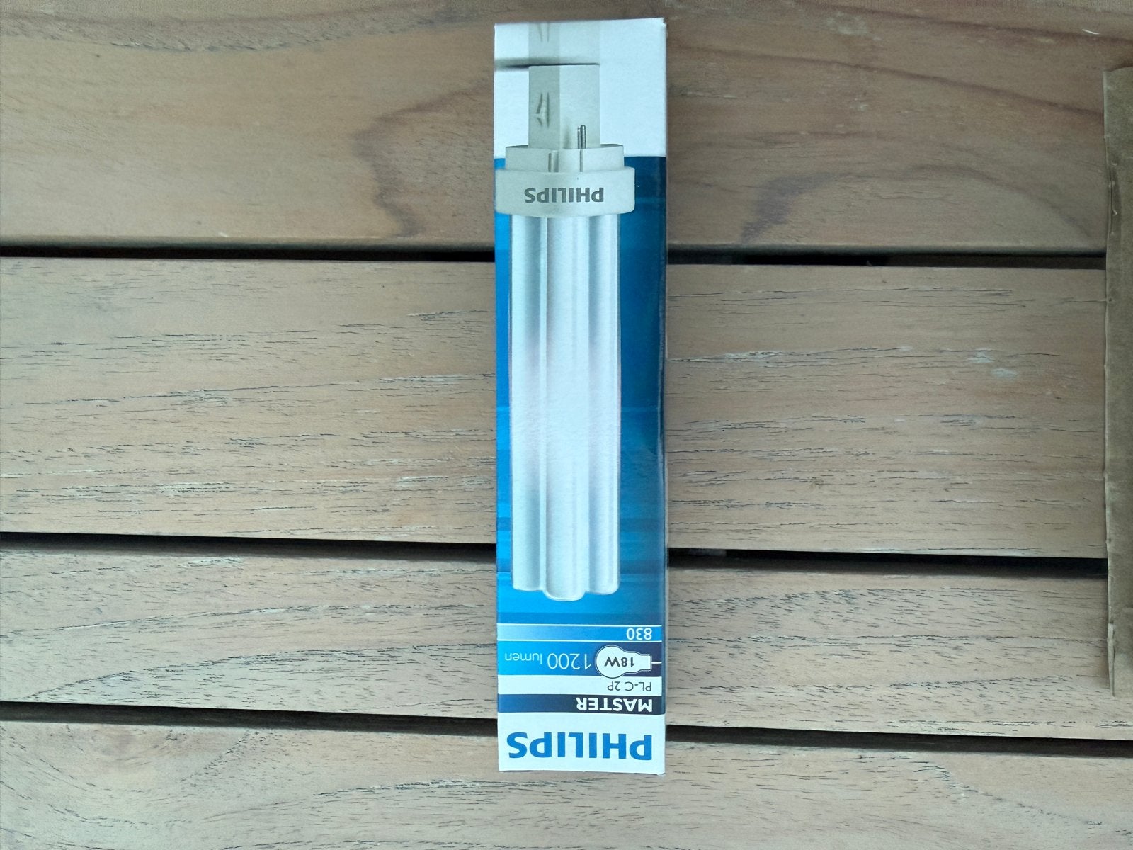 Philips Master PL-C 18W/830/2P Spaarlamp G24d-2, Huis en Inrichting, Nieuw, Spaarlamp, Warm wit, G24