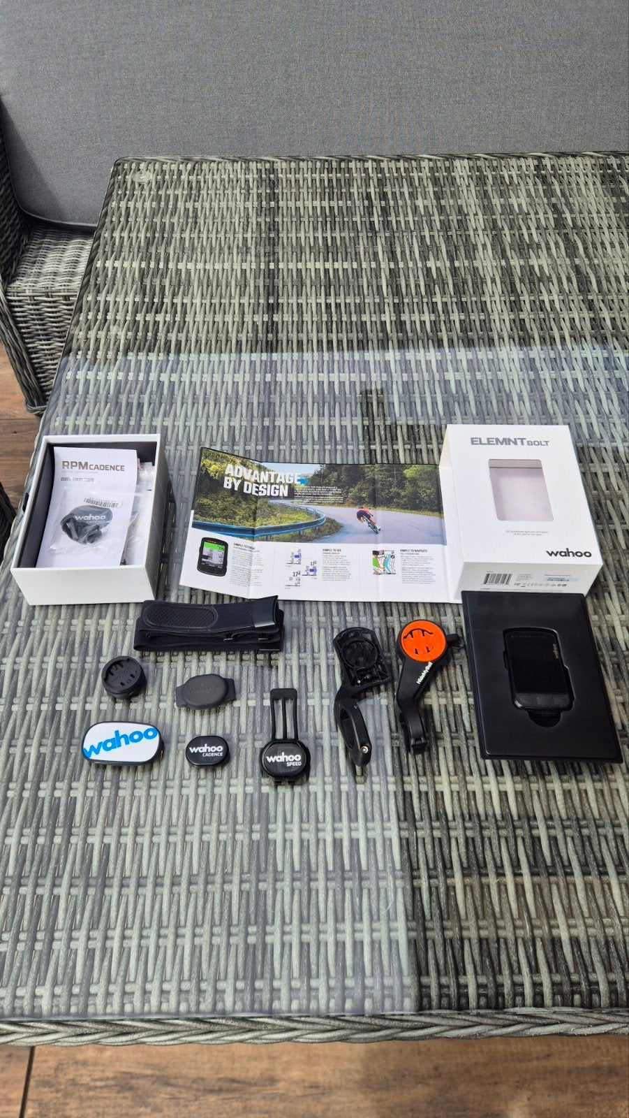 Wahoo Elemnt Bolt V2 Bundle Compleet met sensoren, Fietsen en Brommers, Fietsaccessoires | Fietscomputers, Ophalen, Draadloos