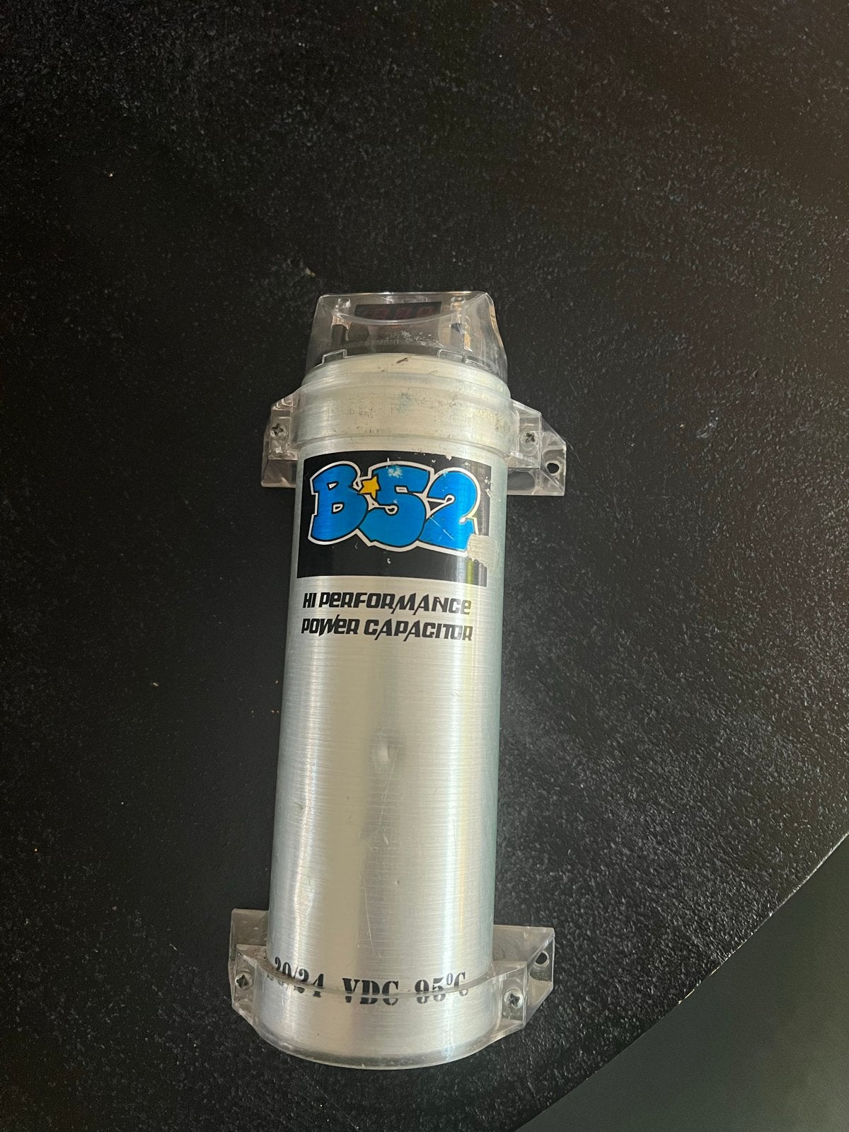 Auto Audio Condensator met Voltmeter b52, Ophalen, Zo goed als nieuw
