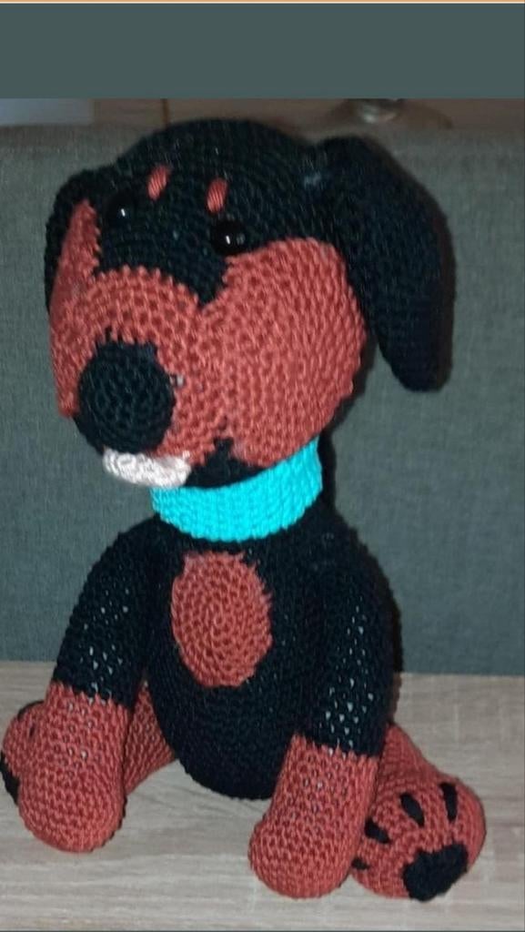 Leuke gehaakte hond knuffel - Handgemaakt, Ophalen of Verzenden, Nieuw