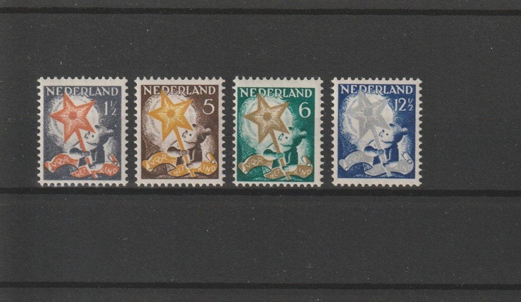 Nederland 1933, NVPH 261 t/m 264, Postfris., Postzegels en Munten, Postzegels | Nederland, Verzenden, T/m 1940, Postfris
