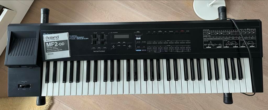 Roland D-20 Synthesizer - Vintage Digitale Synthesizer, Ophalen, Roland, Aanslaggevoelig, 61 toetsen