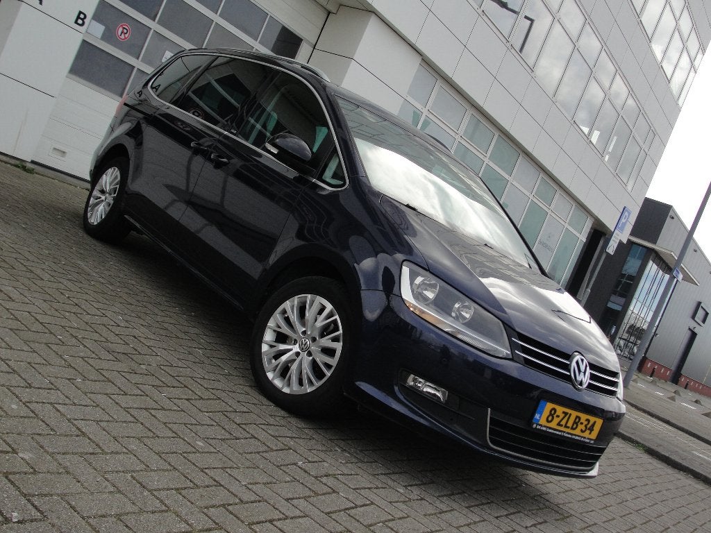 VW SHARAN 1.4 TSI/2011/6-personen /TREKHAAK/INRUIL MOGELIJK, Auto's, Voorwielaandrijving, Lichtsensor, Blauw, Alcantara