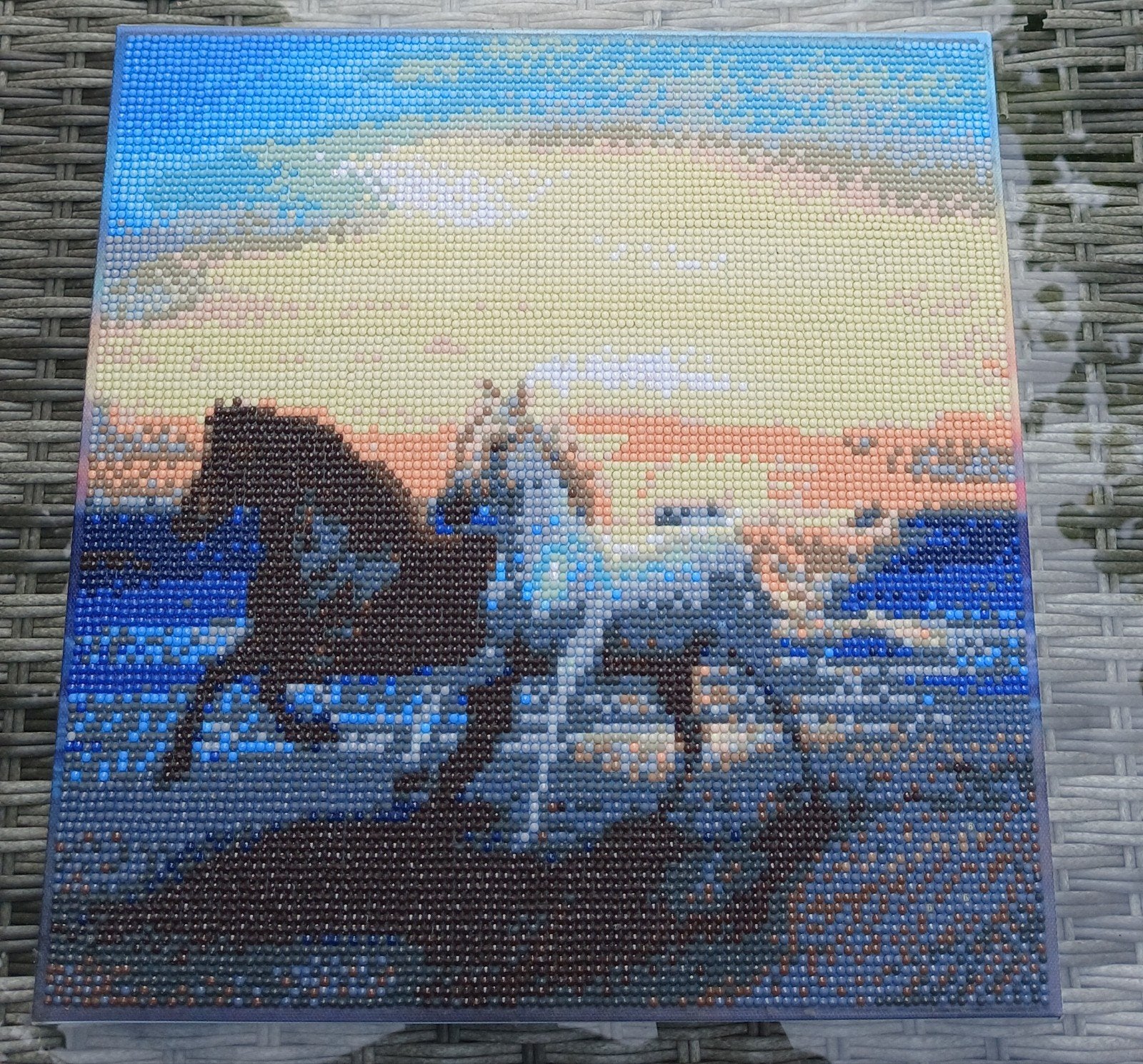 30x30 Diamond painting van paarden, Ophalen, Nieuw, Box-set