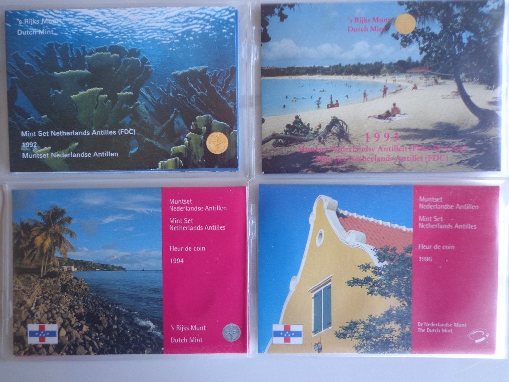 Nederlandse Antillen 4 sets FDC, Ophalen of Verzenden, Noord-Amerika