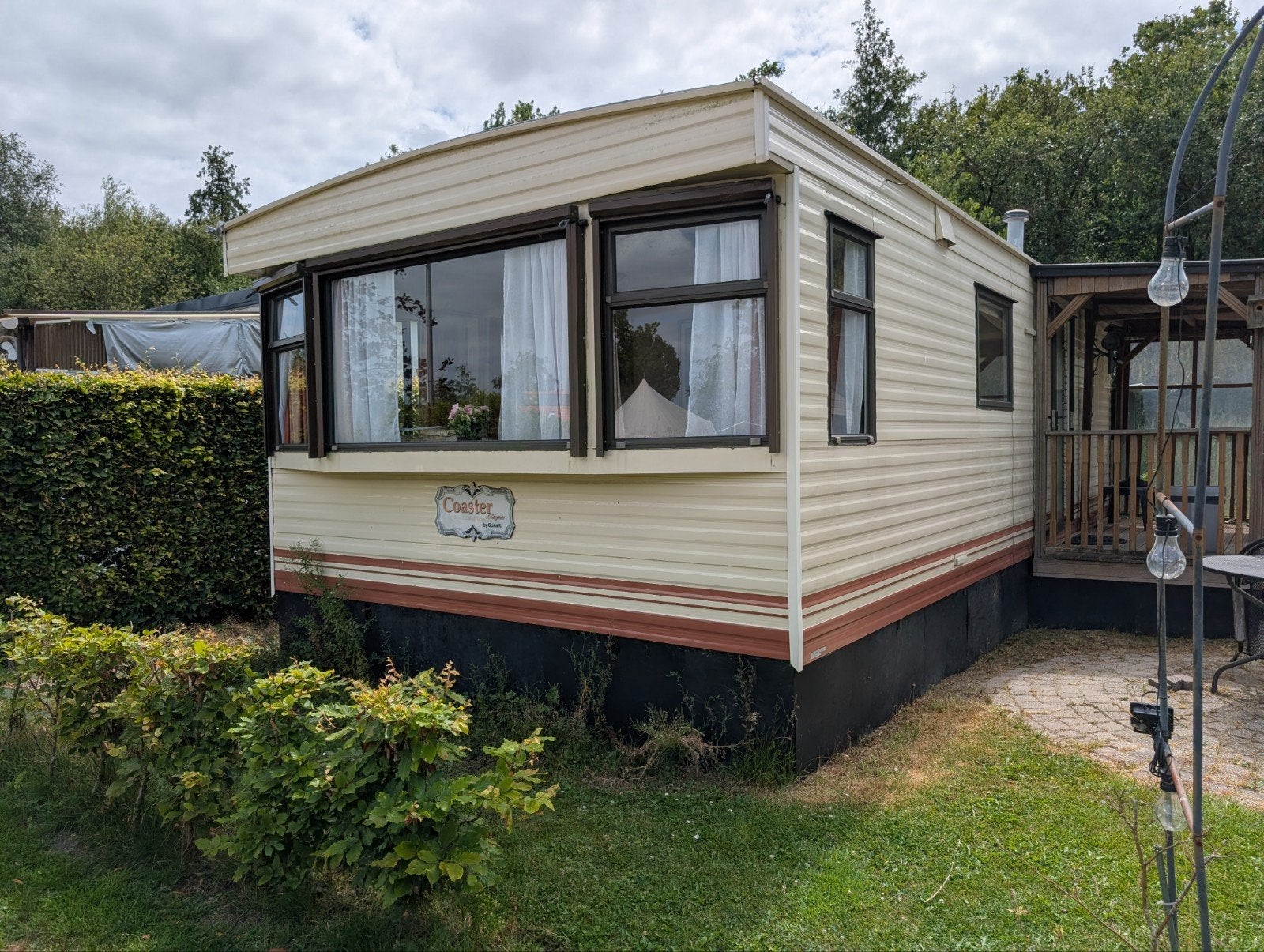 Prachtige stacaravan op camping de Volmolen, Riethoven, Caravans en Kamperen, Rondzit, Particulier, Kachel, Tot en met 4