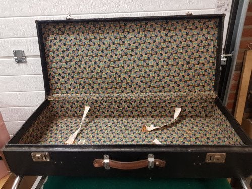 -	Muziek koffer vintage, Verzamelen, Retro, Ophalen of Verzenden