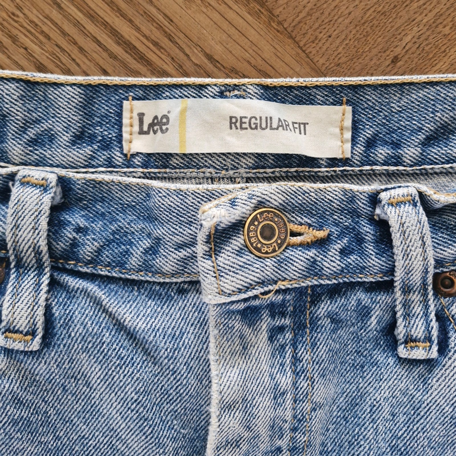 Lee Vintage Jeans Jaren '90 Stijl 32x32, Kleding | Dames, Spijkerbroeken en Jeans, Gedragen, W30 - W32 (confectie 38/40), Blauw