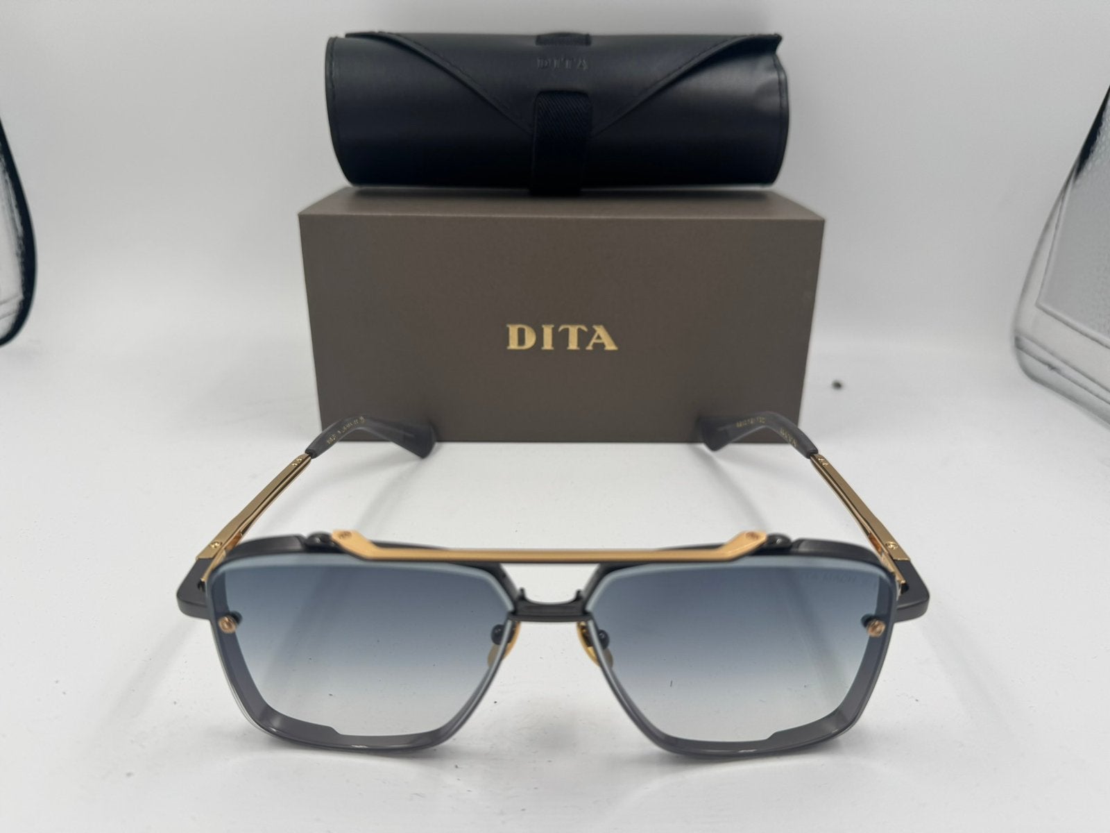 Dita Mach-Six ‘Grey-Gold’, Overige merken, Zonnebril, Overige kleuren, Ophalen of Verzenden