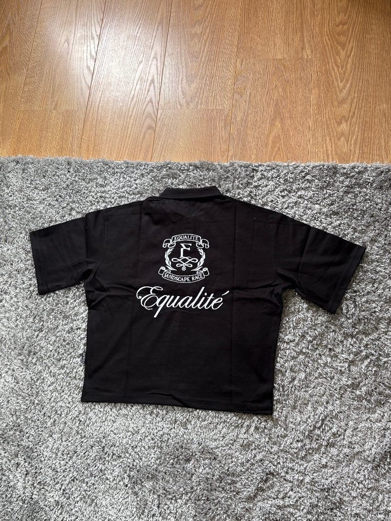 Equalite Poloshirt Zwart met Witte Details in Maat XXS, Zwart, Nieuw, Equalite, Ophalen of Verzenden