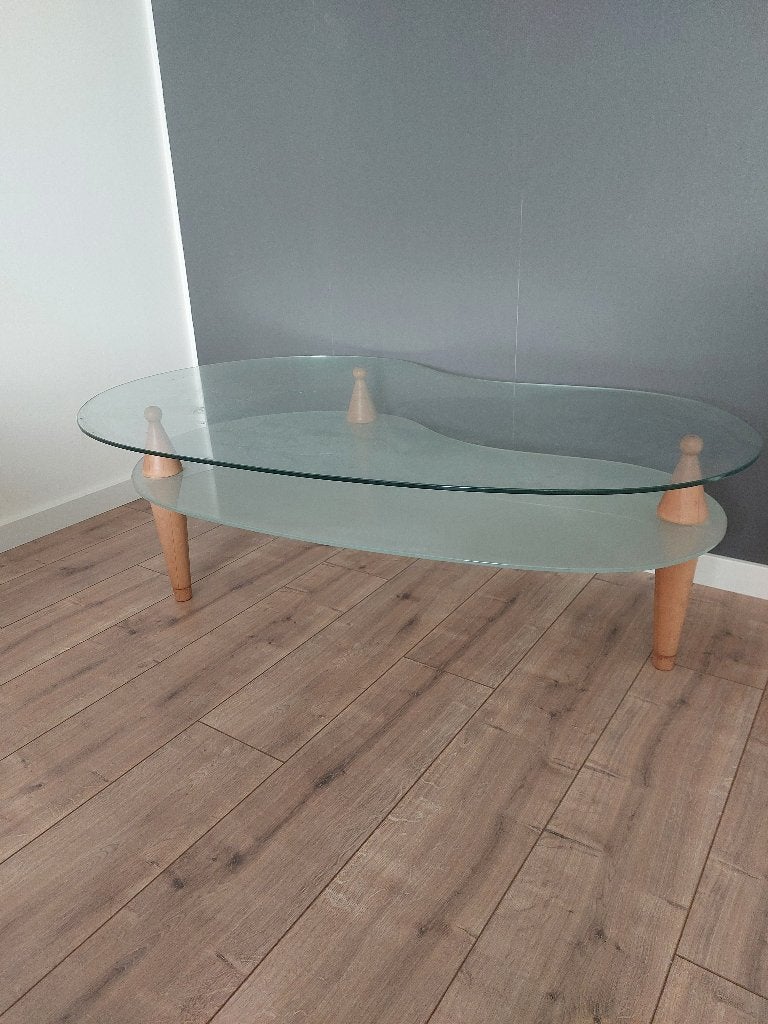 Salontafel, Huis en Inrichting, Ophalen, 100 tot 150 cm, Teakhout, 50 tot 100 cm