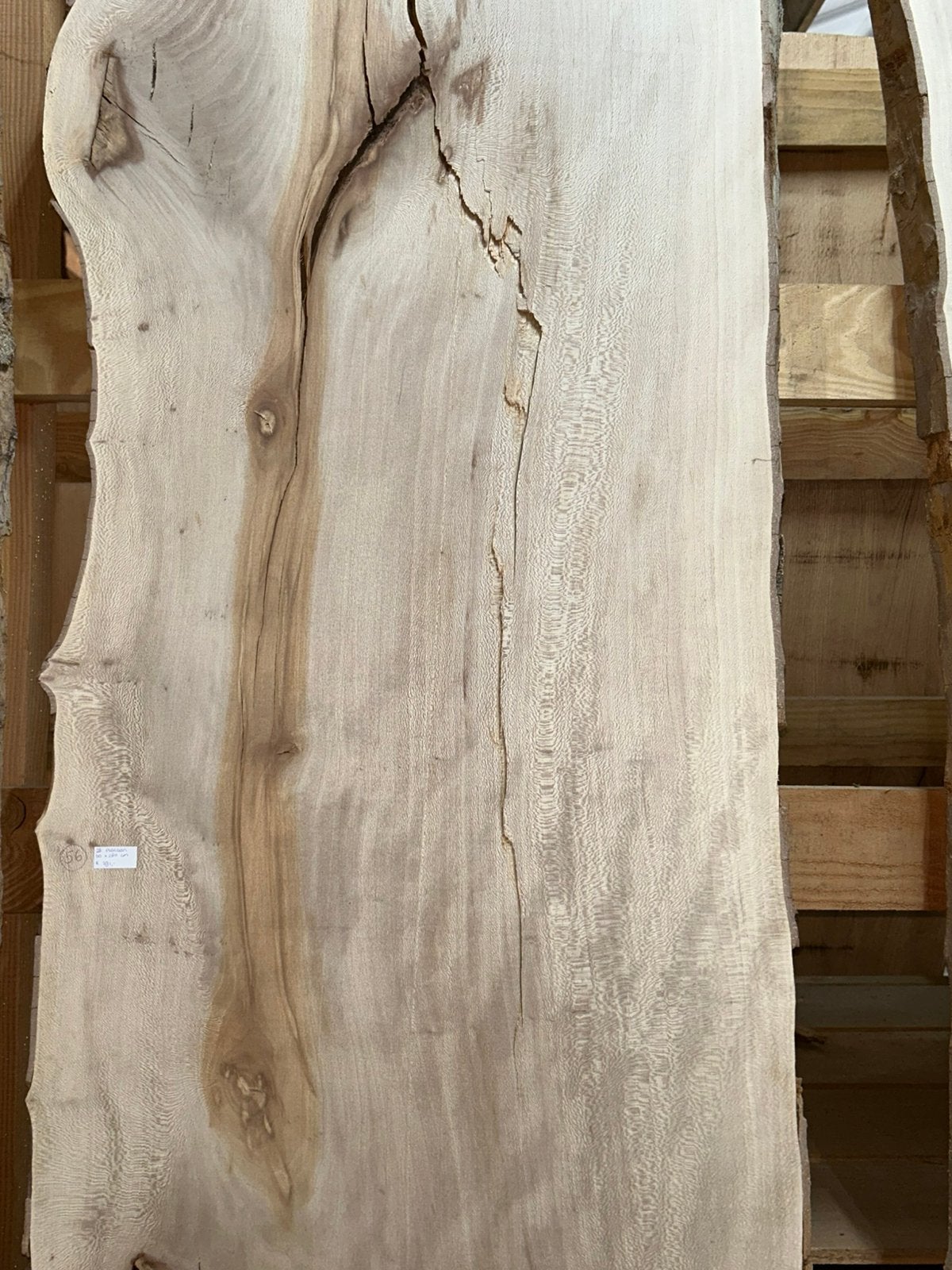 Nr 56/ Plataan boomstamblad ca 4,5x60x280cm, Tuin en Terras, Ophalen, Nieuw, 250 cm of meer, Planken