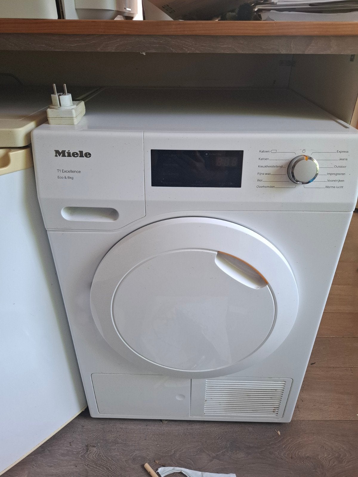 Miele T1 Excellence Eco & 8kg Condensdroger, 6 tot 8 kg, Ophalen, Condens, 85 tot 90 cm