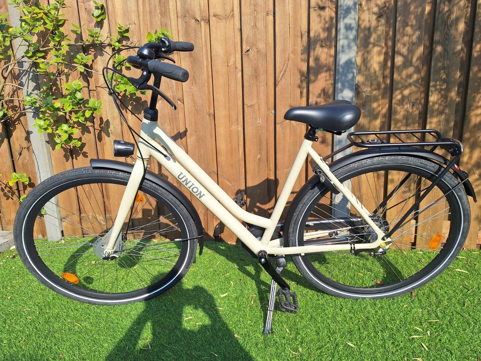 Union Curb Damesfiets 53cm 3 versnellingen Caramel Khaki, 53 tot 56 cm, Versnellingen, Zo goed als nieuw, Ophalen