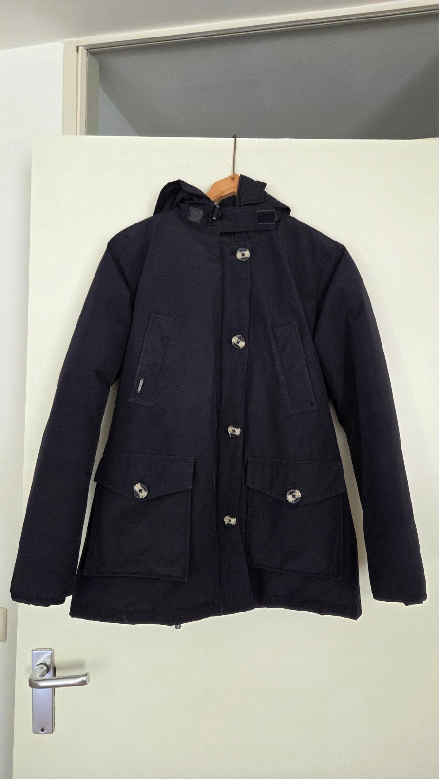 Airforce winterjas - donkerblauw zo goed als nieuw, Kleding | Dames, Maat 38/40 (M), Airforce, Blauw, Ophalen of Verzenden