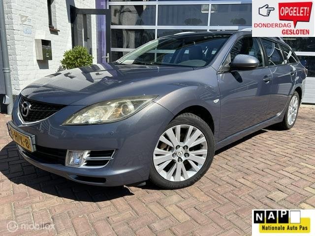Mazda 6 Sportbreak 2.0 S-VT * AIRCO * LEDER * TREKHAAK *, Voorwielaandrijving, 1330 kg, Gebruikt, 4 cilinders