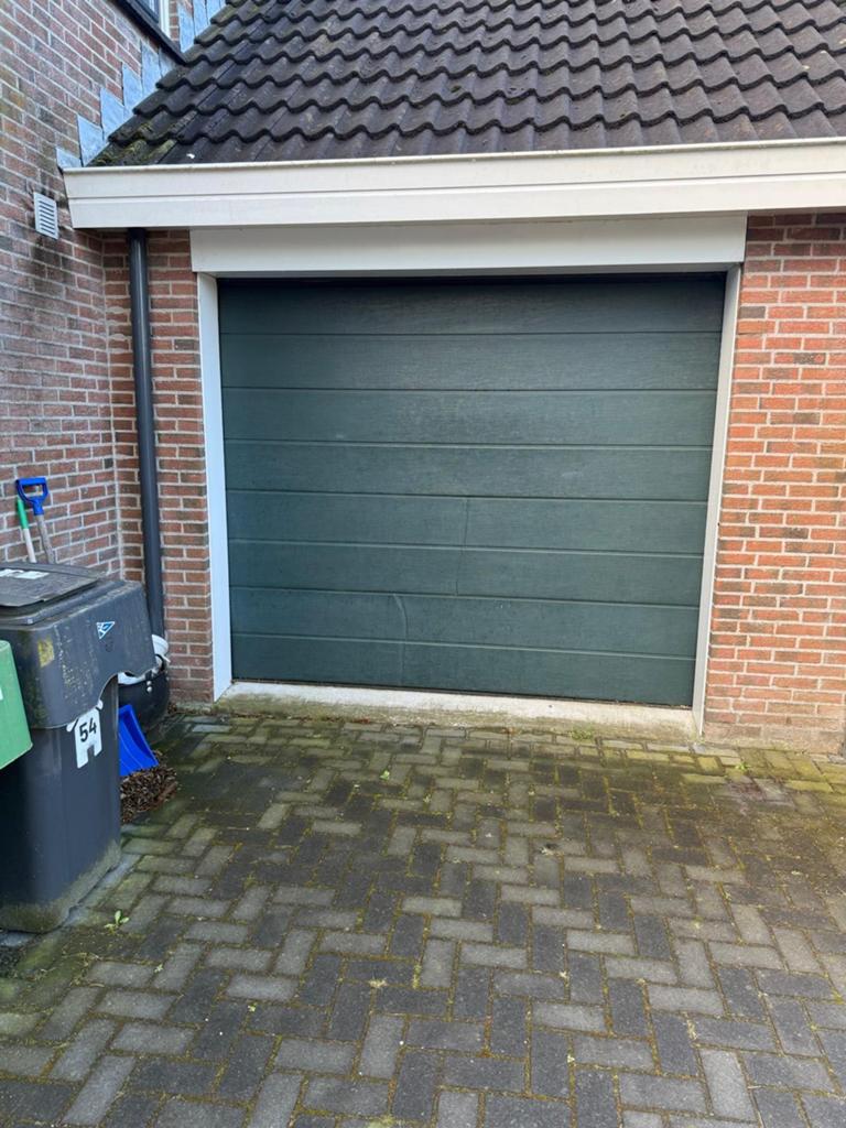Novoferm garagedeur met aandrijving - 250x212.5 cm, Ophalen, Gebruikt, 120 cm of meer, Garagedeur