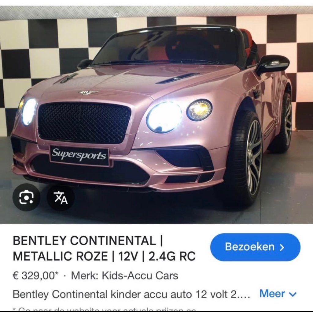 Bentley kinder auto, Ophalen, Zo goed als nieuw