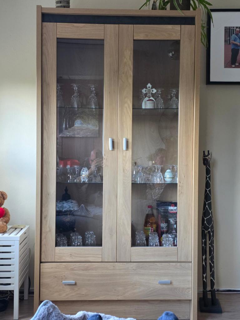 Complete inboedel, Huis en Inrichting, Kasten | Vitrinekasten, Ophalen, 50 tot 100 cm, Zo goed als nieuw, Minder dan 100 cm