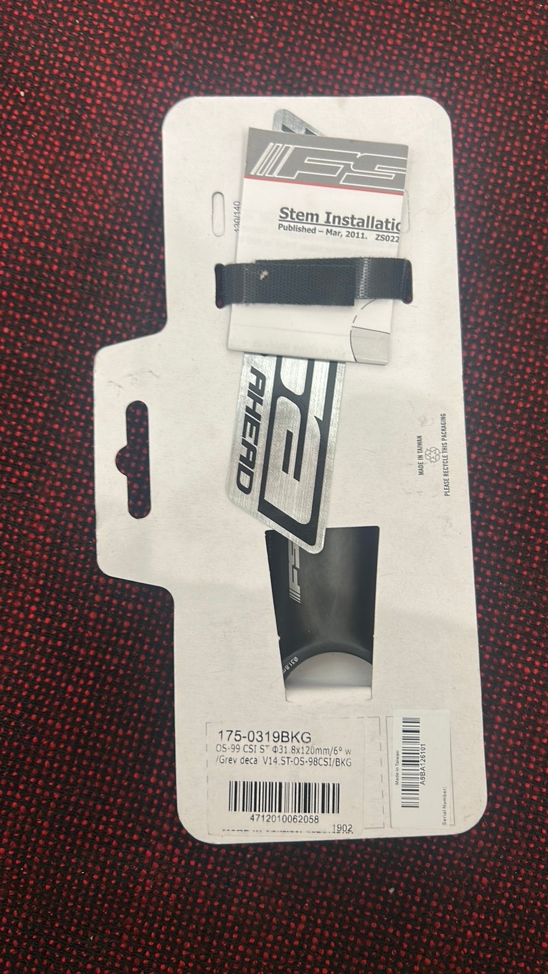 Stuurpen fsa 12 cm nieuw in verpakking, De ruyterstraat 86, Overige typen, Zo goed als nieuw, Cycling@steenbergen.cc