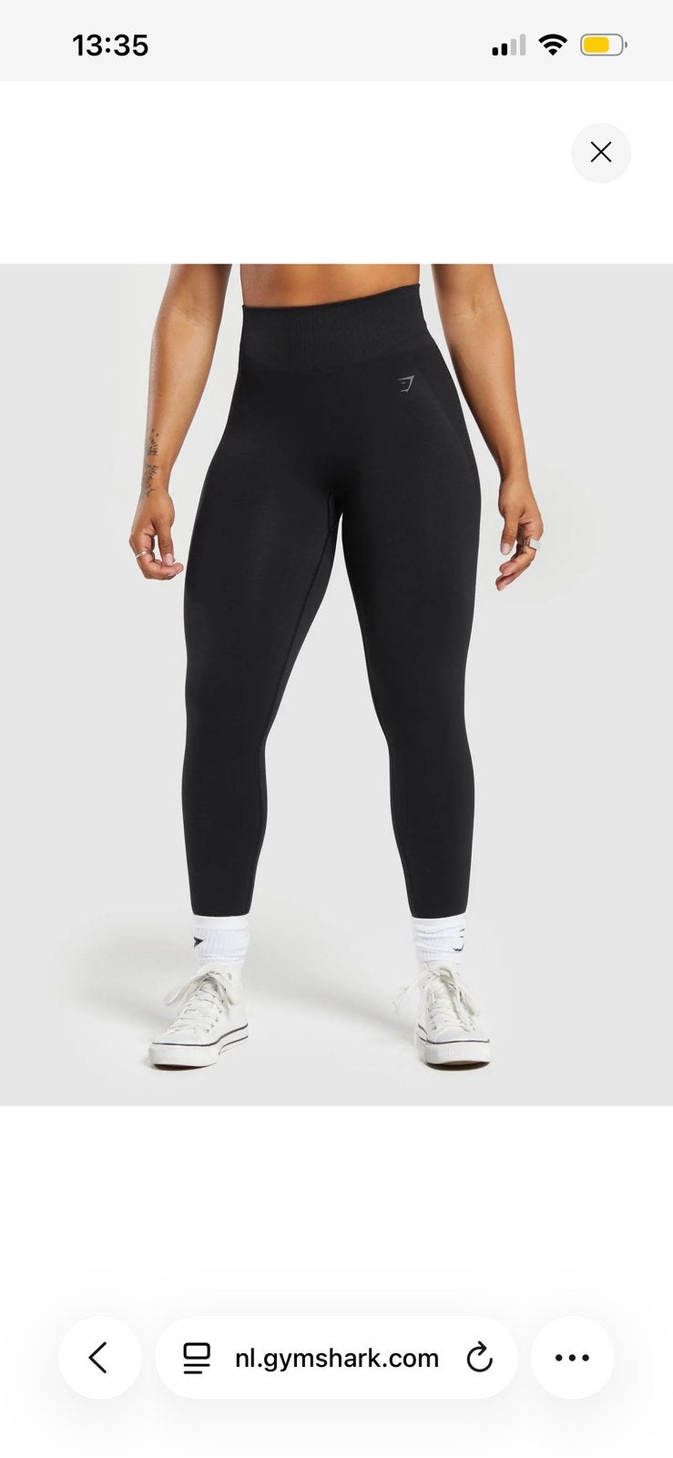 Gymshark - FLEX HIGH WAISTED LEGGINGS, Kleding | Dames, Leggings, Maillots en Panty's, Legging, Zwart, Nieuw, Maat 40/42 (M)