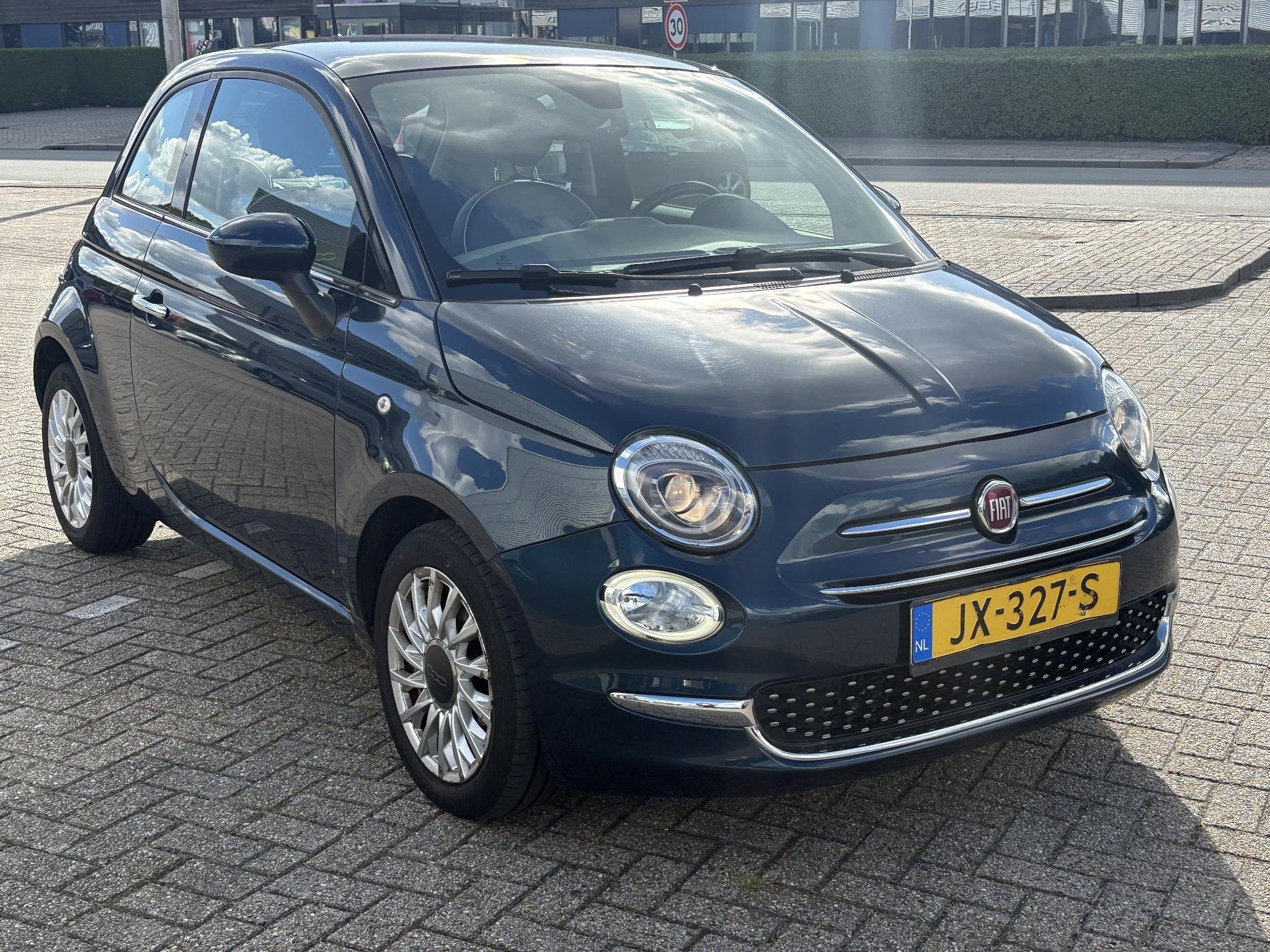 Fiat 500 0.9 TwinAir Turbo Lounge | Panoramadak | Climate Co, Stof, Gebruikt, 905 kg, Origineel Nederlands