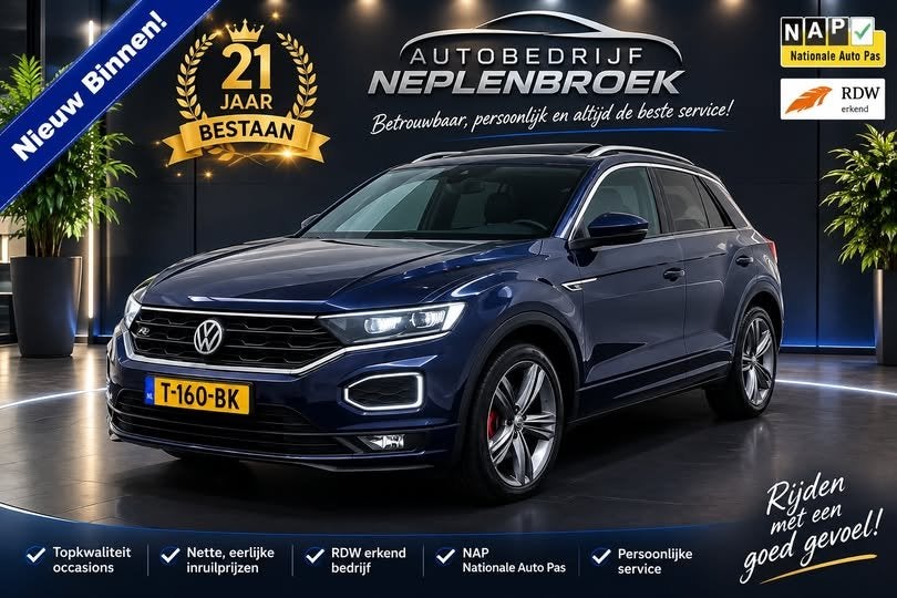 Volkswagen T-Roc 2.0 TSI 4Motion Sport Business R Pano | LED, Automaat, Automatische klimaatregeling, Gebruikt, 1984 cc