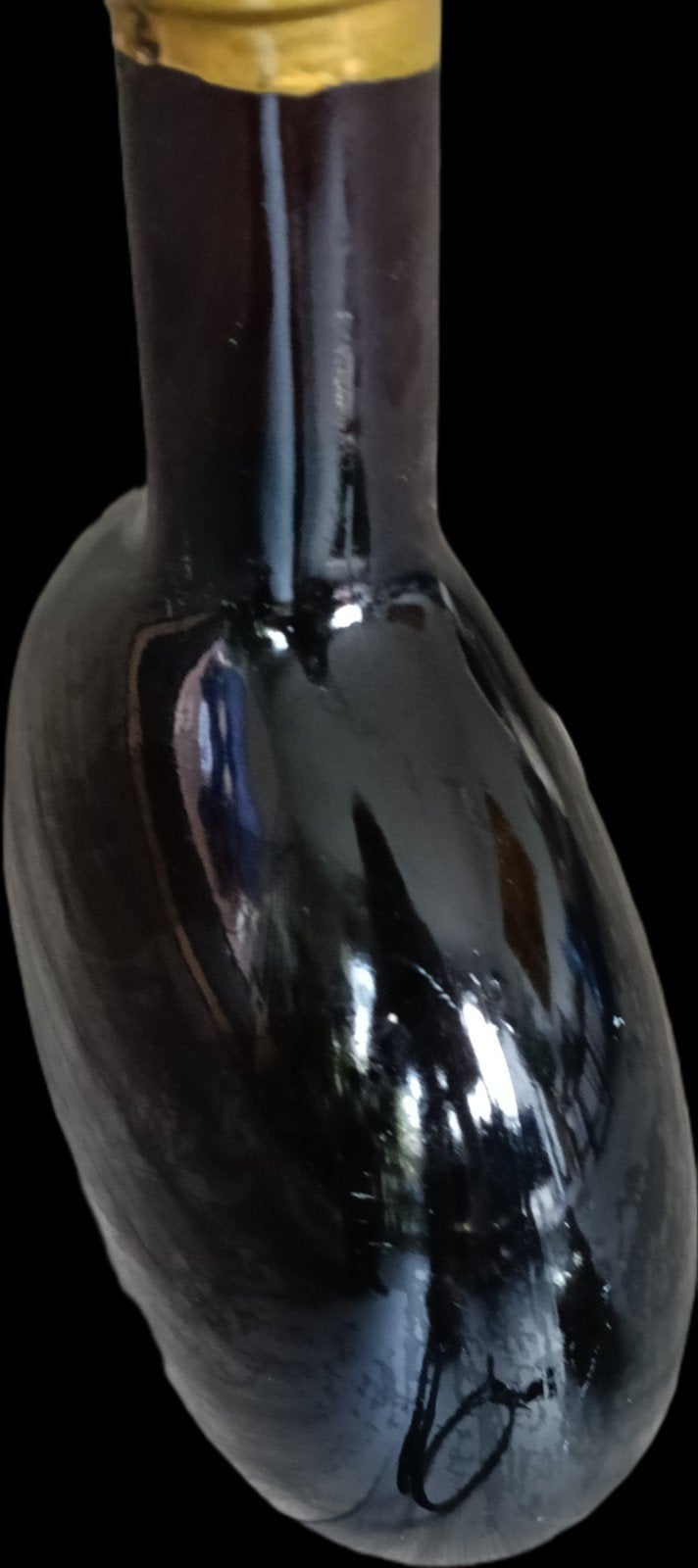 Decoratieve 3 liter wijnfles - Vintage look, Ophalen, Vintage, Gebruikt, Glas