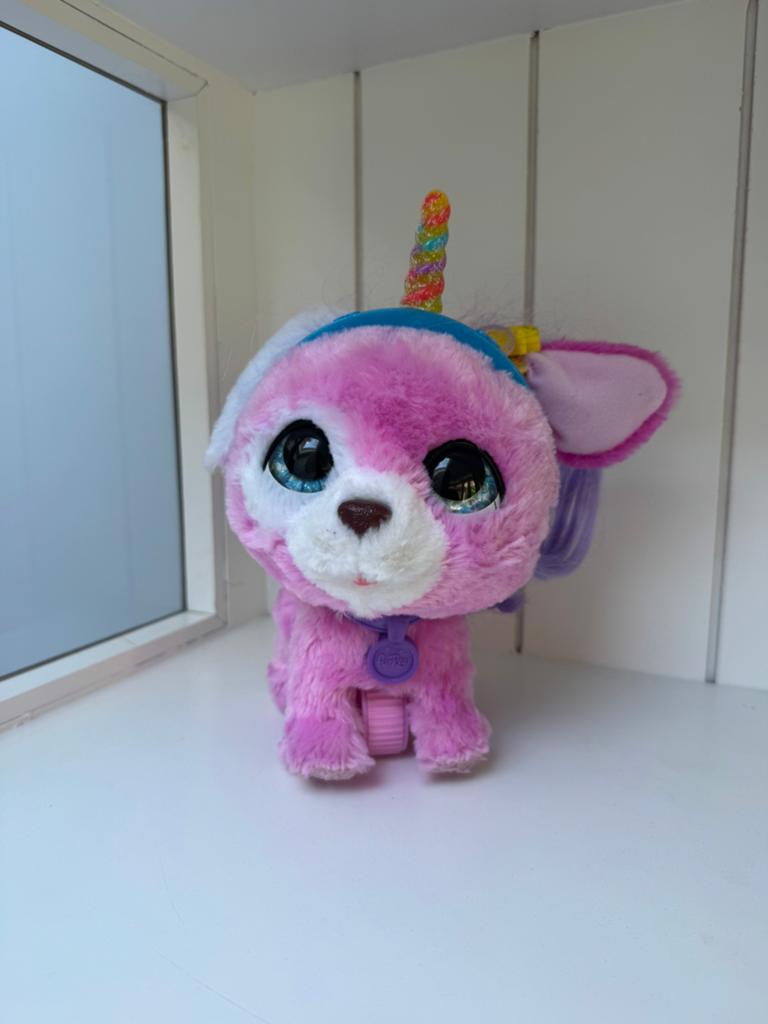 FurReal Glamalots Interactieve Knuffel Eenhoorn Hond, Ophalen of Verzenden, Zo goed als nieuw, Jongen of Meisje