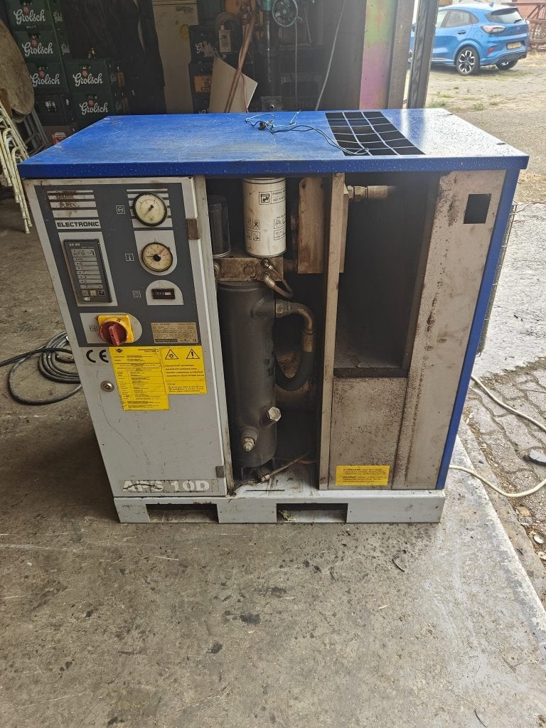 Schroefcompressor Airpress APS10D/10, Ophalen, 10 bar of meer, Geluidgedempt, Minder dan 25 liter