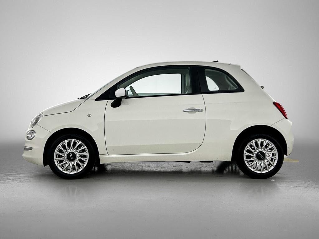 Fiat 500 1.0 Hybrid Lounge | Carplay | Parkeersensoren | Nav, Auto's, Fiat, Stof, Euro 6, 4 stoelen, Wit