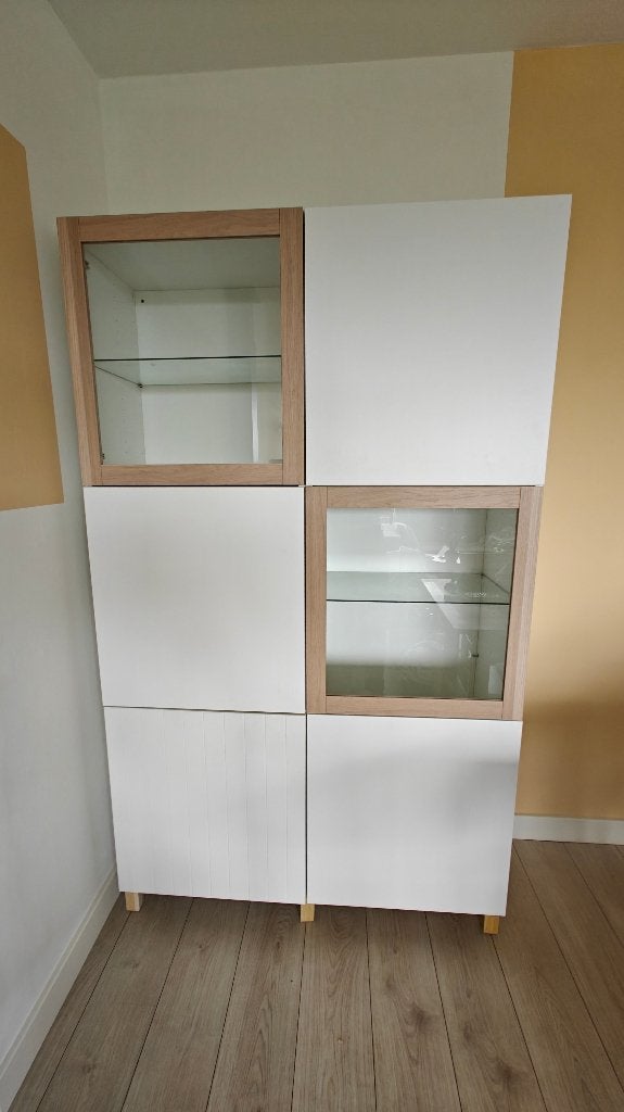Vitrinekast Bestå Ikea, Ophalen, 100 tot 150 cm, Modern, 150 tot 200 cm
