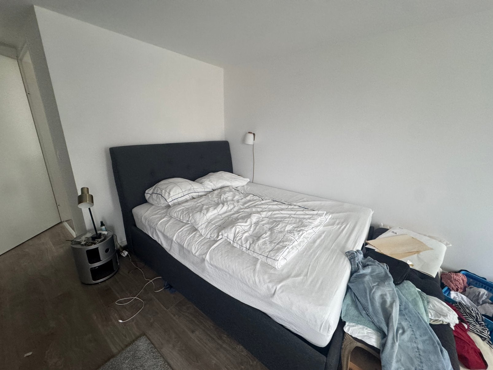 Ikea Bed 2m x 1.6m, Ophalen, Eenpersoons, Wit, 140 cm