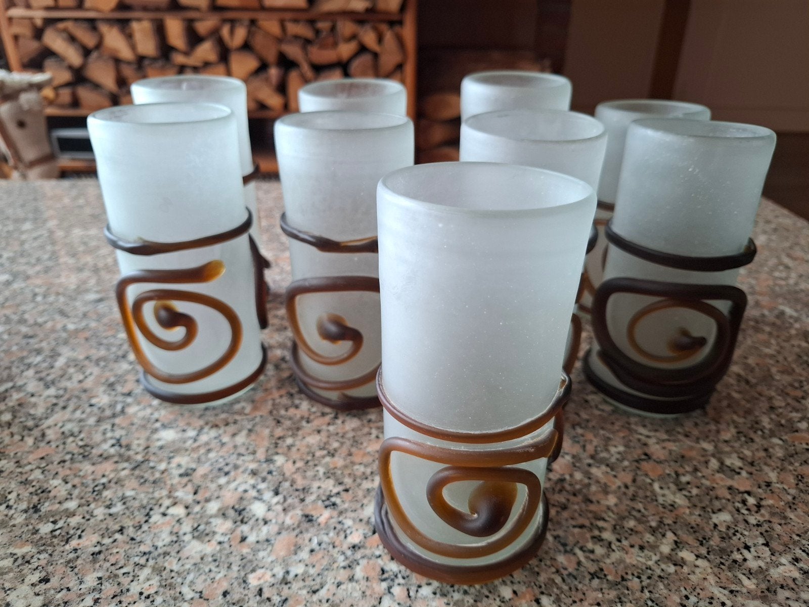 Vintage handgemaakte glazen (12 stuks) uit 1920., Ophalen