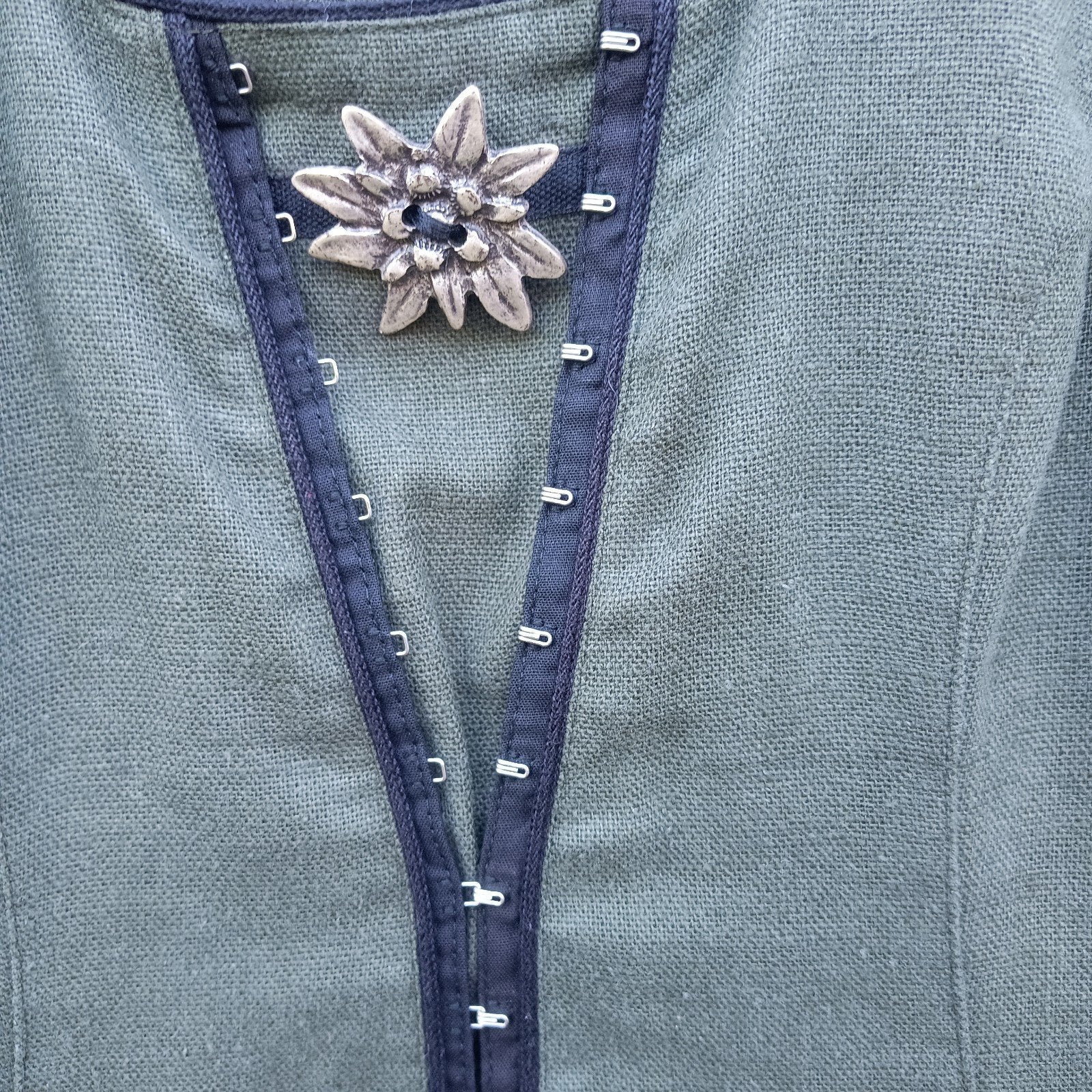 Alpenwelt 34 linnen mix dirndl jurk Oktoberfest groen, Ophalen of Verzenden, Zo goed als nieuw, Maat 34 (XS) of kleiner, Overige thema's