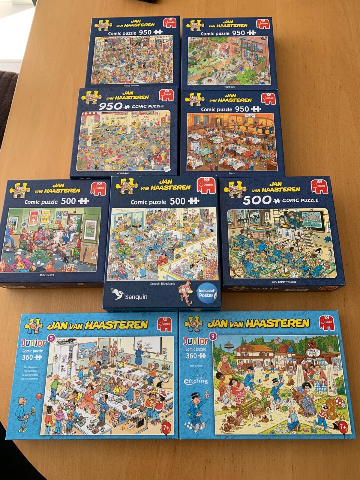 Jan van Haasteren Puzzels, Ophalen, 500 t/m 1500 stukjes, Gebruikt, Legpuzzel