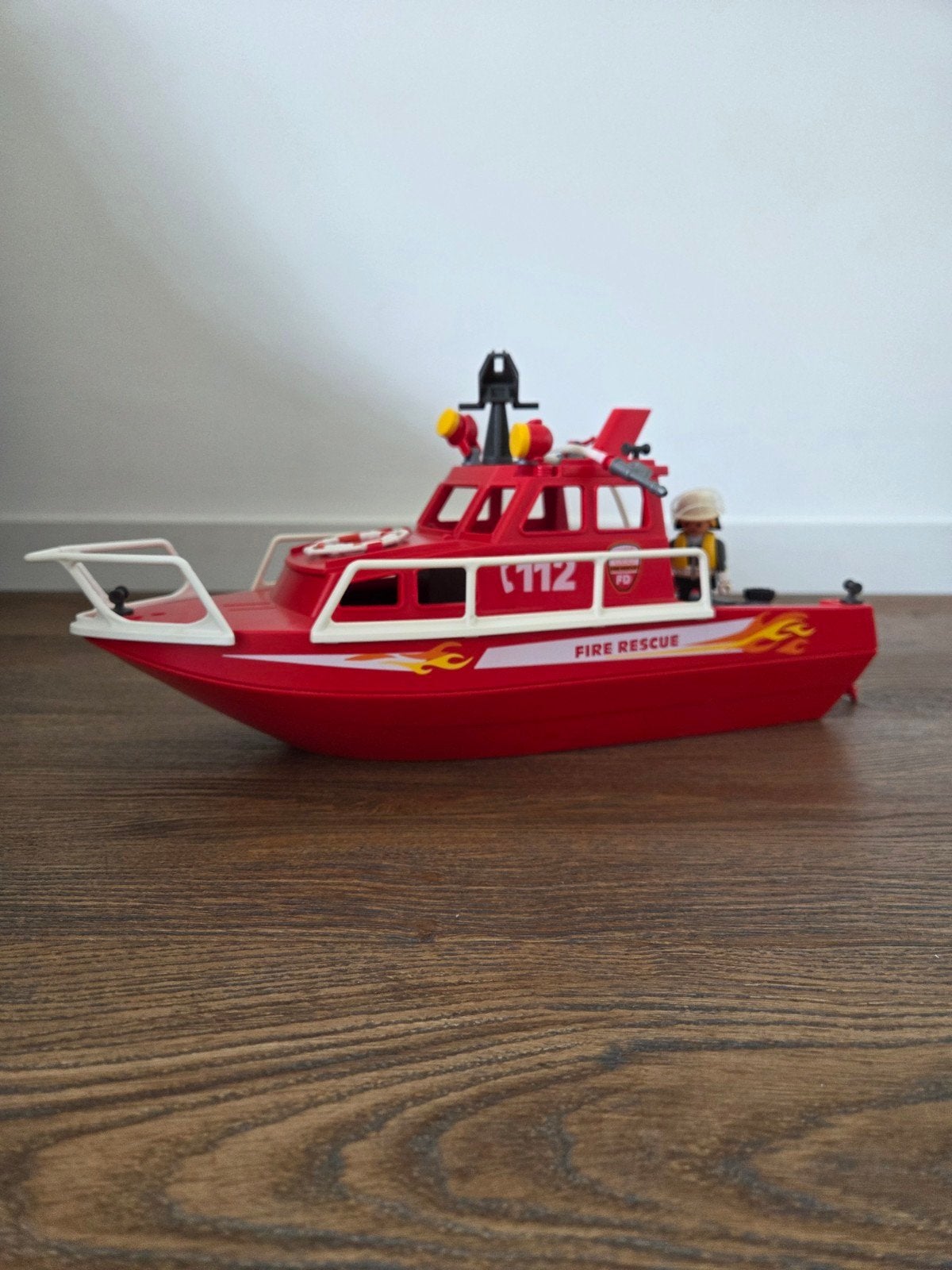 Playmobil Brandweerboot - Reddingsactie op het water!, Gebruikt, Complete set, Ophalen of Verzenden, City action