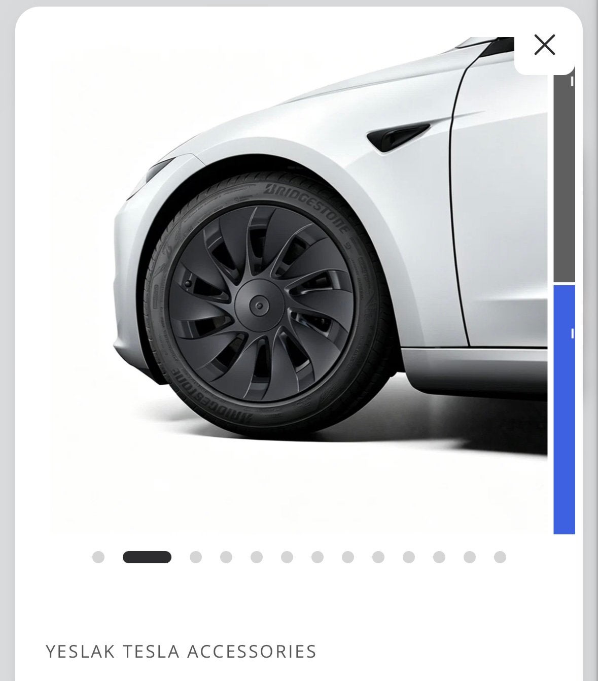Foto 3 van Prismata wieldoppen Tesla model 3 RWD