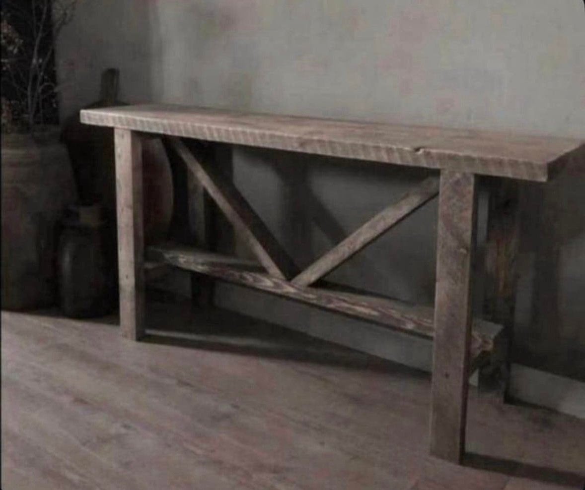~Stoer Sober Landelijk Houten Sidetable/Wandtafel~, Ophalen of Verzenden, Nieuw