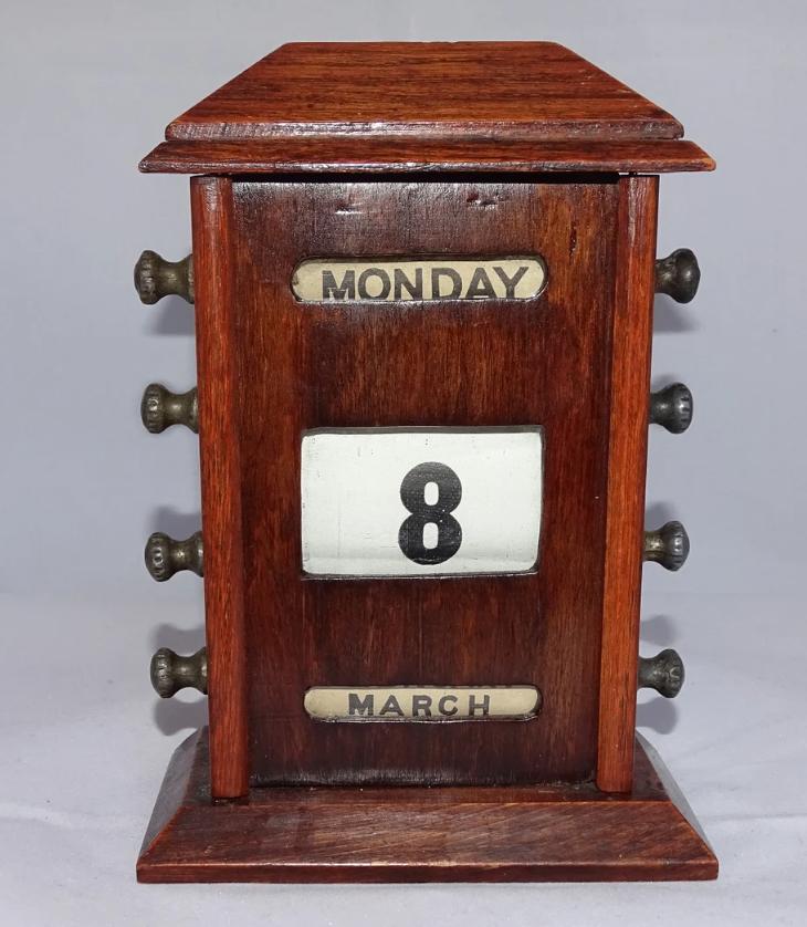 Antieke bureaukalender uit de jaren 30, Antiek en Kunst, Ophalen of Verzenden